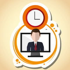 technology design. computer icon. gadget concept, vector illustration