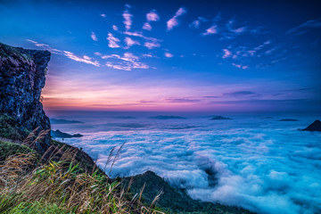 Sea of fog at Phu chi fa.