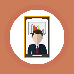 Business concept. smartphone icon. communication concept