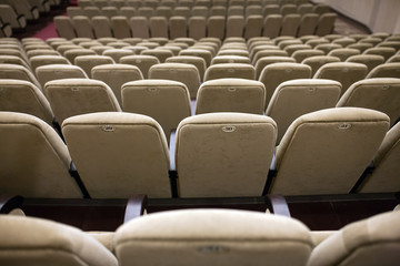 Fototapeta premium Empty comfortable seats in theater, cinema