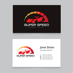 Super speed logo. Car logo. Automotive logo.vector logo template.