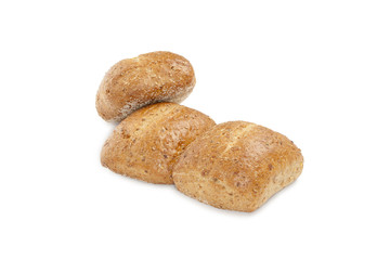 Fototapeta na wymiar three freshly baked bread