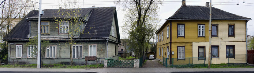 Houses with curve windows