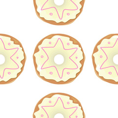 Donut Seamless Background Texture Pattern