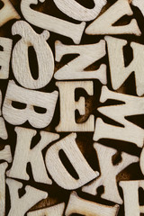 Wooden Letters Background
