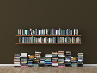 interior bookshelf room library  © style67