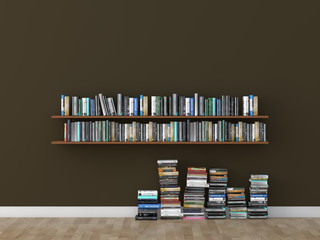 interior bookshelf room library 