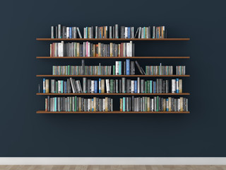 interior bookshelf room library  © style67