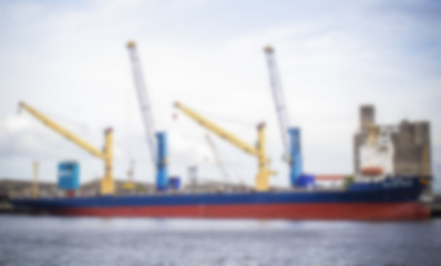 General cargo ship,Image blur style