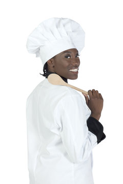 African Chef With Ladle