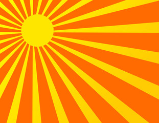 Sun Sunburst Pattern. Vector illustration