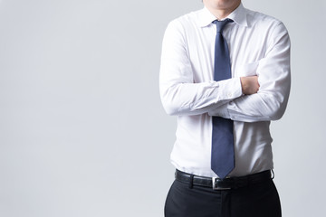 男性サラリーマン(白バック)