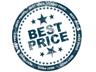 Stempel Best Price auf weißem Hintergrund