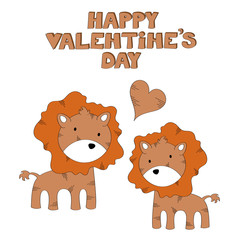  Happy Valentine's Day vector illustration 