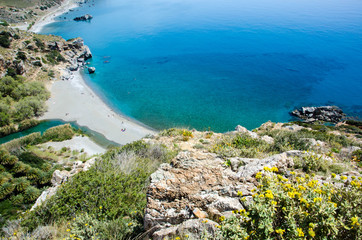 Reise, Urlaub in Griechenland: Palmenstrand von Preveli auf Kreta :)