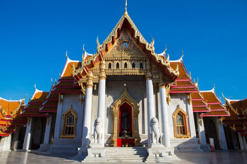 Obraz premium Famous marble temple in Bangkok - Thailand