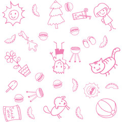 Design doodle art for kids