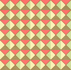 Seamless texture of the old paper with retro geometric ornamenta