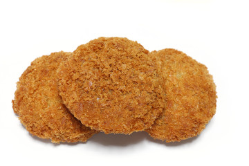 Japanese mince meat cutlet in white #2