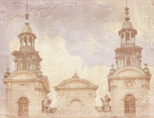 Architectural landmark - Church of St. Mary Magdalene, organ and music hall in Lviv, Ukraine