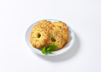 Vanilla chocolate Canestrelli biscuits