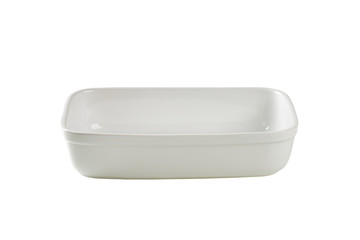 Deep porcelain baking dish