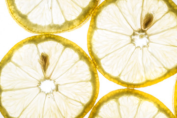 slices of lemon - macro detail