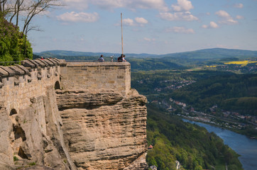 Landmark from fortress Koenigstein, Saxony