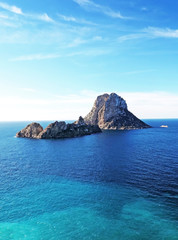 Fototapeta premium Magic rock of Ibiza. Es Vedra and es vedranell 