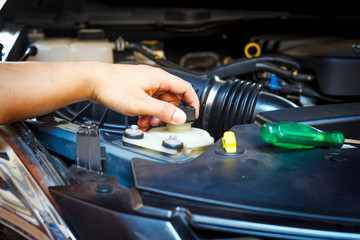 checking car engine and Auto Repair