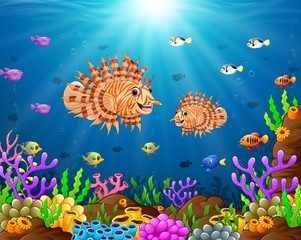 Fototapeta premium Illustration of under the sea