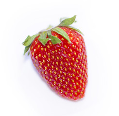 Red berry strawberry isolated on white background