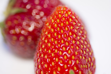 Red berry strawberry isolated on white background