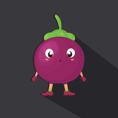 Mangosteen Flat Character