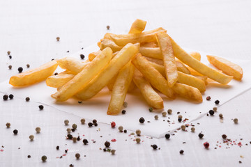 fries with seasoning