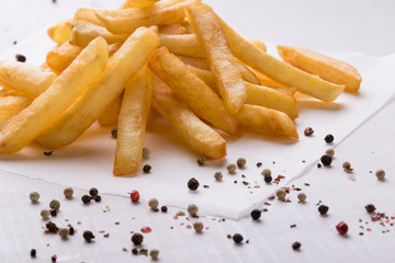 fries with seasoning