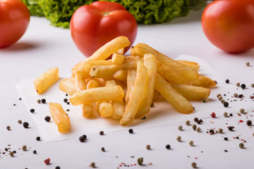 fries with seasoning