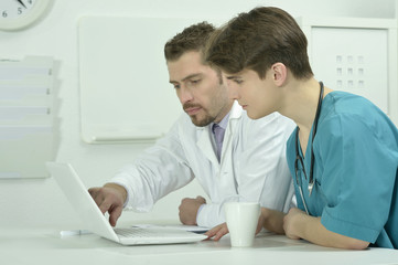 Fototapeta premium male doctors in medical office