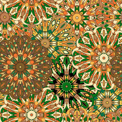 Seamless pattern. Vintage decorative elements.