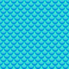Gradient Turquoise Blue and Green Fish Scale Texture Background Wallpaper Pattern Illustration © Psmans.Xyz