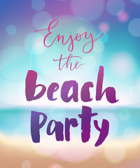 Summer vector poster