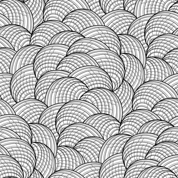 Abstract Graphic Seashells Pattern