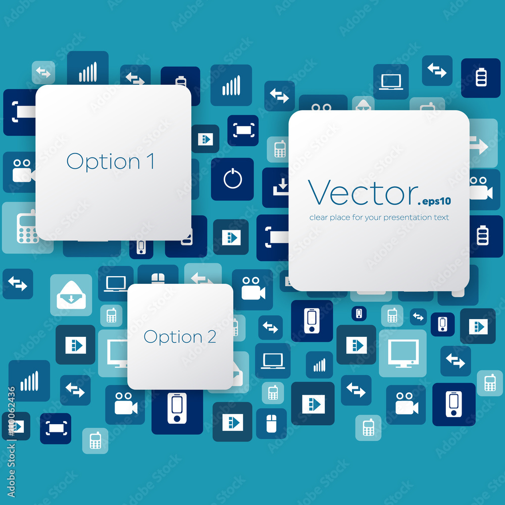 Fototapete abstract creative concept vector empty speech bubbles. for web and mobile applications isolated on b