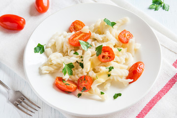 Italian pasta with tomatoes