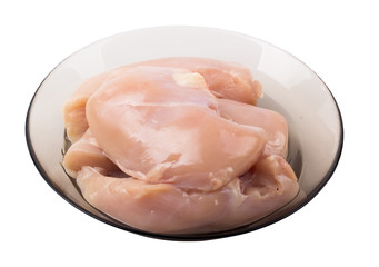 Chicken fillet in a plate on a
