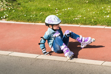 falling from the roller