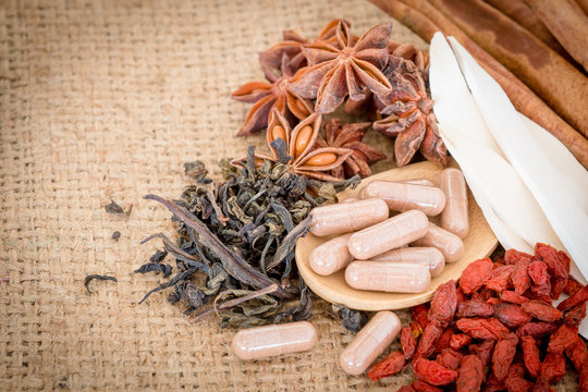 Ingredients for Chinese herbal medicine