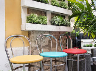 Traditional bar in an alley in Trastevere , Rome Italy