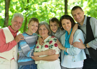 Portrait of happy family 