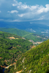 Fototapeta na wymiar Aerial view of turkish mountains